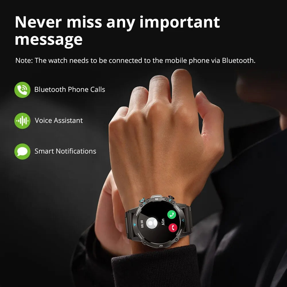COLMI M42 Smartwatch 1.43'' AMOLED Display 100 Sports Modes Voice Calling Smart Watch Men Women Military Grade Toughness Watch S8fbec94d819a4f44b5e4bb1eff8b86394 Swag N Slay LTD