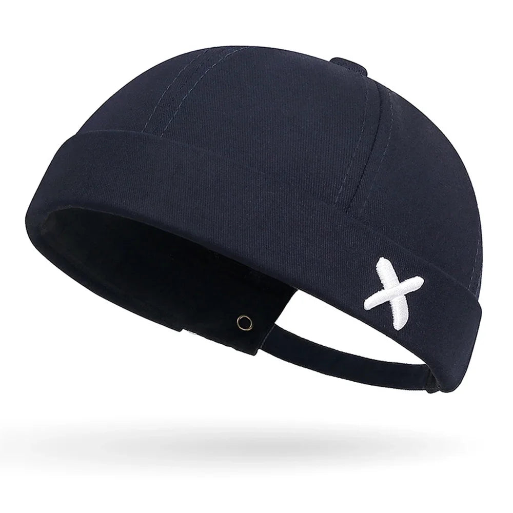 Men Hip Hop Hats Vintage Beanie Hat Summer Adjustable Landlord Hat Trendy Streetwear Docker Cap Women men Brimless Skullies Cap navy blue S90151f9dd1bd4c3492b506f9de8ab0d5F Swag N Slay LTD
