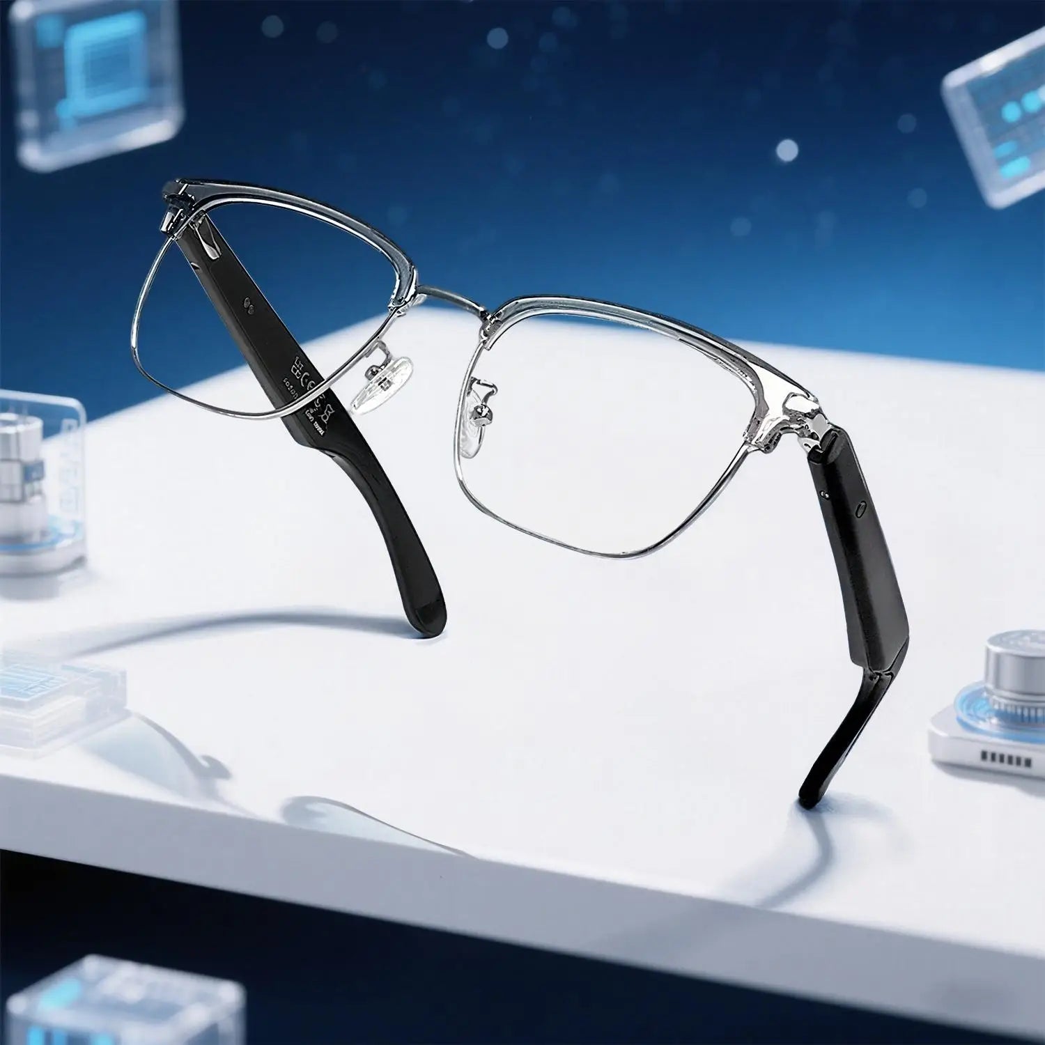 GT-33 AI Smart Glasses HD Bluetooth Calling Voice Assistant Music Player Translate Camera HOT Translation in multiple languages Silver-GRAY S90b02532b348440ba07809937970e7bcw Swag N Slay LTD
