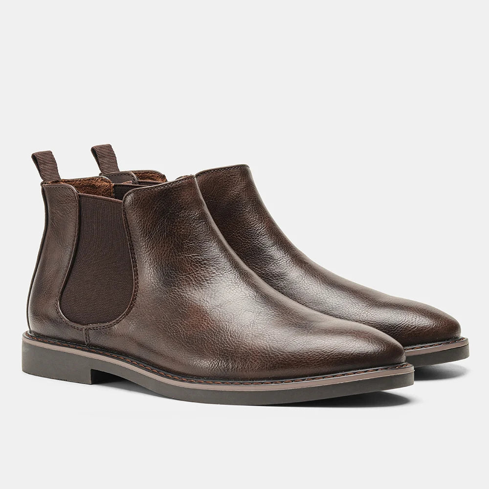 40~46 Men Chelsea Boots Brand Retro Comfortable Fashion Men Boots dark brown 5237 S949ed0c020b64c2b8c2403807224547dD Swag N Slay LTD