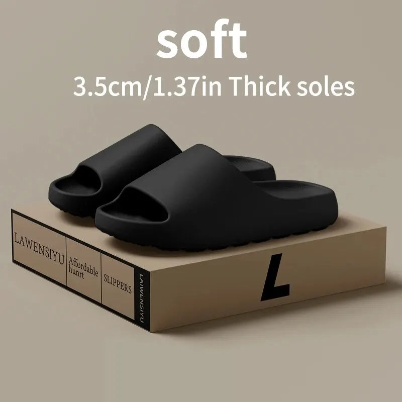 Coconut Slippers Feel like Stepping on Clouds Thick-soled Sandals Summer New Non-slip Wearing Sandals（Shoebox not included） United States black S95d0488c5a1d4b3a96efdc1138b6304fl Swag N Slay LTD