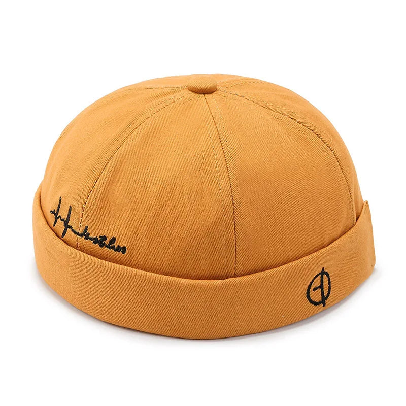 Men Hip Hop Hats Vintage Beanie Hat Summer Adjustable Landlord Hat Trendy Streetwear Docker Cap Women men Brimless Skullies Cap Yellow S95ecbe46dad44b6b98d1aeafe389c557t Swag N Slay LTD