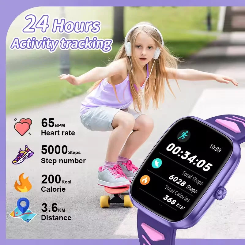 New Kids Smart Watch Child HD Touch Screen Games Smartwatch Music Watch Boy Girl Gift Children Smartwatch For IOS Android S99af21ec43b4467d9acb2eb5ca772bedx Swag N Slay LTD