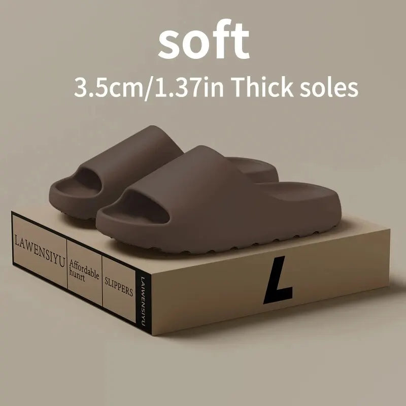 Coconut Slippers Feel like Stepping on Clouds Thick-soled Sandals Summer New Non-slip Wearing Sandals（Shoebox not included） United States Khaki S9ccbbdc4aa35495e88217a2ad030dc9cA Swag N Slay LTD