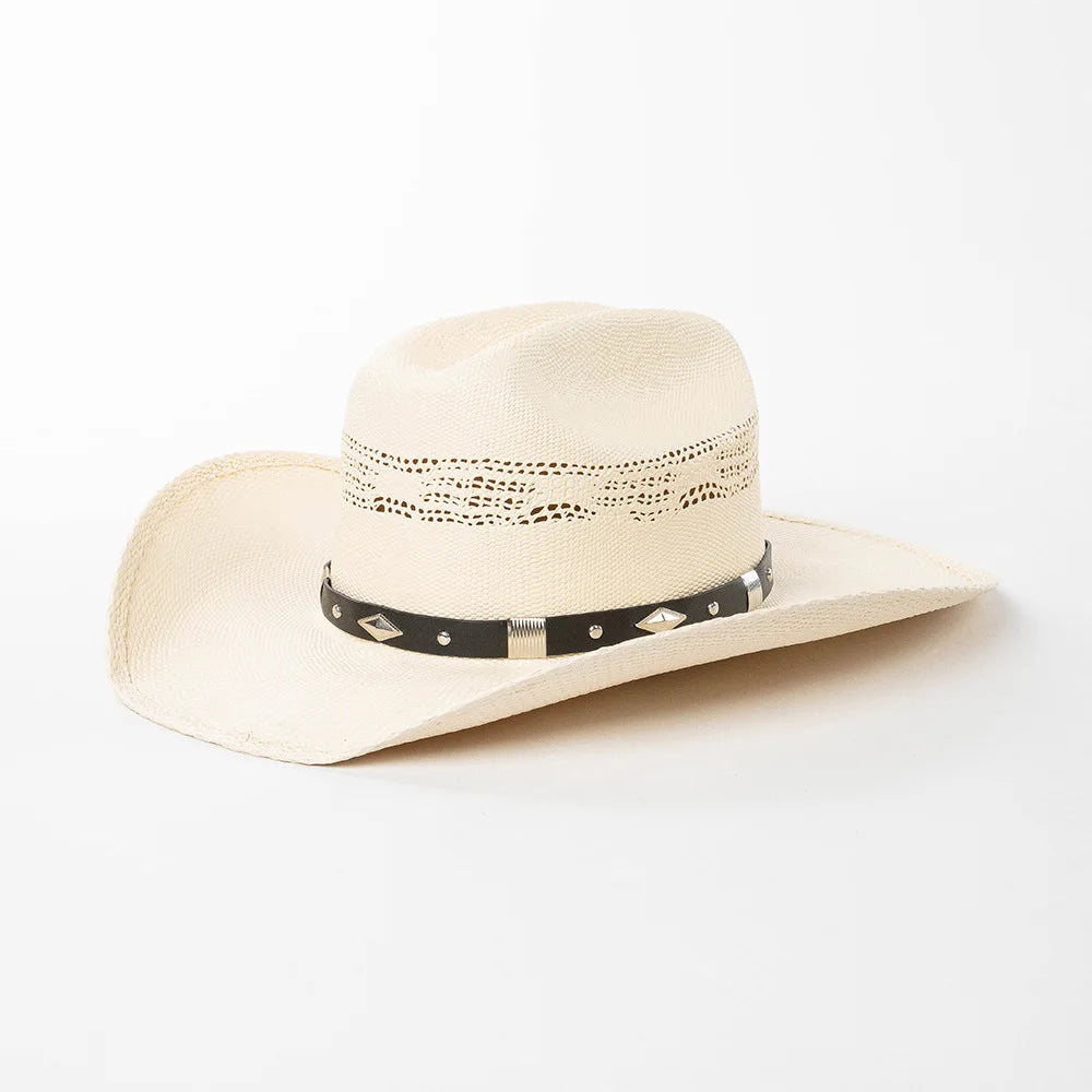 USPOP Spring and Summer Fashion Hardened Large Brim Woven Cowboy Hat Straw Sun Hat 5335D-Beige 56-58cm S9e936bc1c71d4fddb3a7b355cf8a3604O Swag N Slay LTD