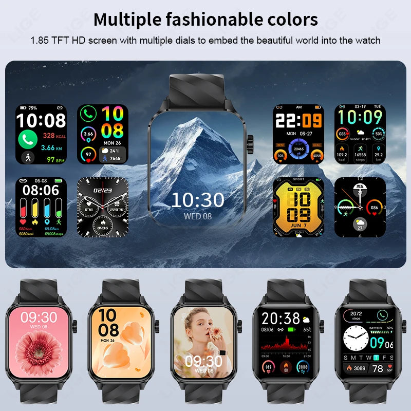 LIGE Men’s Smart Watch Fashion Sports Bracelet Fitness Tracker Health Monitor Bluetooth Call Women's Smartwatch Local Shipping Sa21c9620a5e240db8f835dd673448e436 Swag N Slay LTD