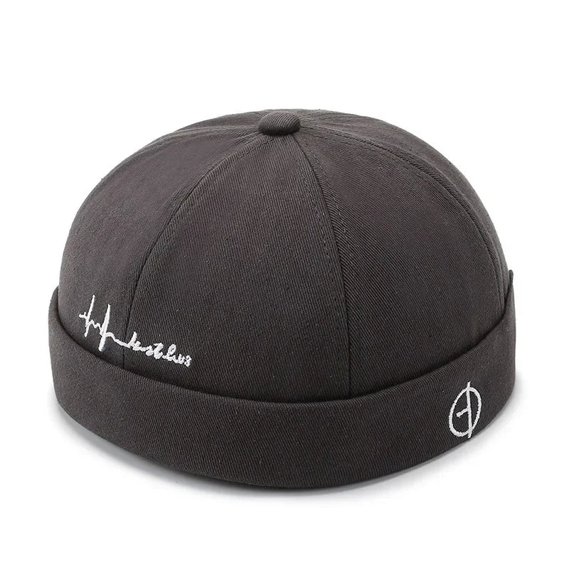Men Hip Hop Hats Vintage Beanie Hat Summer Adjustable Landlord Hat Trendy Streetwear Docker Cap Women men Brimless Skullies Cap Gray Sa94c93849cf043e9a127ba4b7954ee772 Swag N Slay LTD