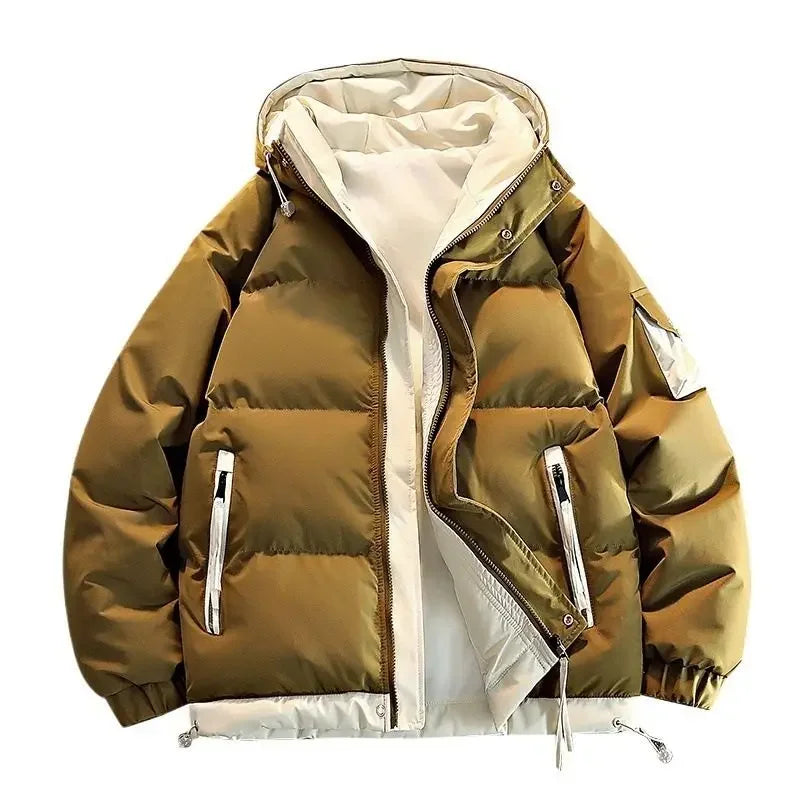 Korean Version New Fashion Letter Patch Fake Two Piece Cotton-padded Jacket Y2K Harajuku Vintage Thick Bread Loose Student Coats Sae628de40a9c431b9b211acf574daaa2d Swag N Slay LTD