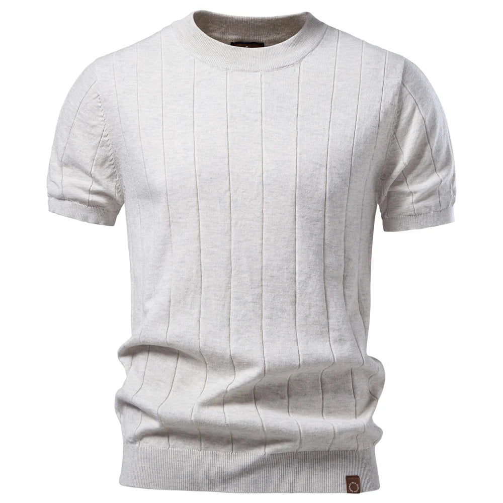 AIOPESON 100% Cotton Stripe T-Shirts for Men Solid Color O-Neck Soft Touch Comfortable Casual Summer Wear Top PSM8503-Apricot China Mainland Sb447469bcf984cf0bf7f9b2f0a1528e2c Swag N Slay LTD