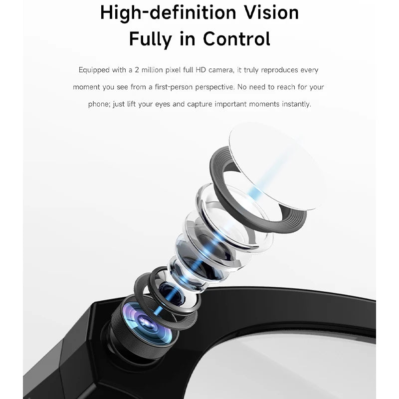 2026 Smart Glasses Photography Video AI Intelligent Interactive Translation Smart Sunglasses Bluetooth Call Music Play For IOS Sb47fe35b1d3d4a0fae2e9091a278483c5 Swag N Slay LTD