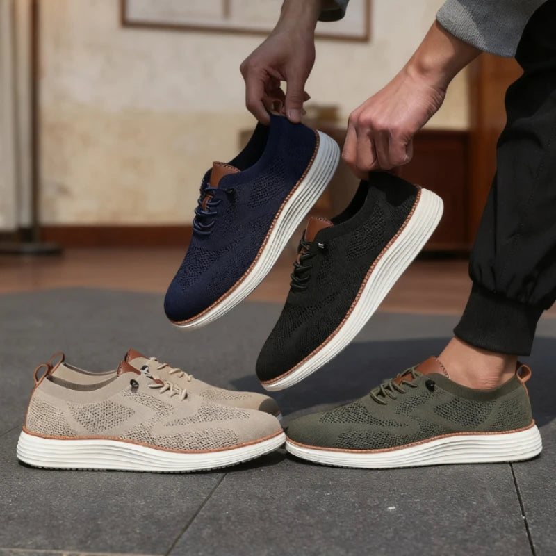 Men Casual Walking Shoes Breathable Mesh Knit Sneakers Hot Selling Bestselle Lightweight Non-slip Flat Lace Up Running Shoes Men Sba4e55f9afb743749042b595ea1b1ea5F Swag N Slay LTD