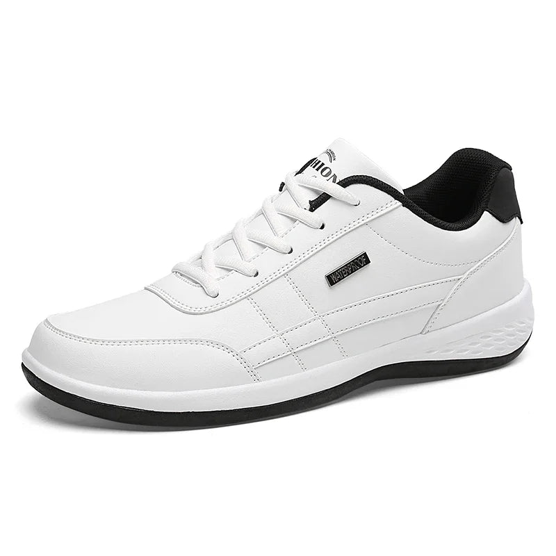 Leather Men Shoes Sneakers Trend Casual Shoe Italian Breathable Leisure Male Sneakers Non-slip Footwear Men Vulcanized Shoes 8001-WHITE Sbb44a61b89e747f6874bcb81e008b1a9w Swag N Slay LTD