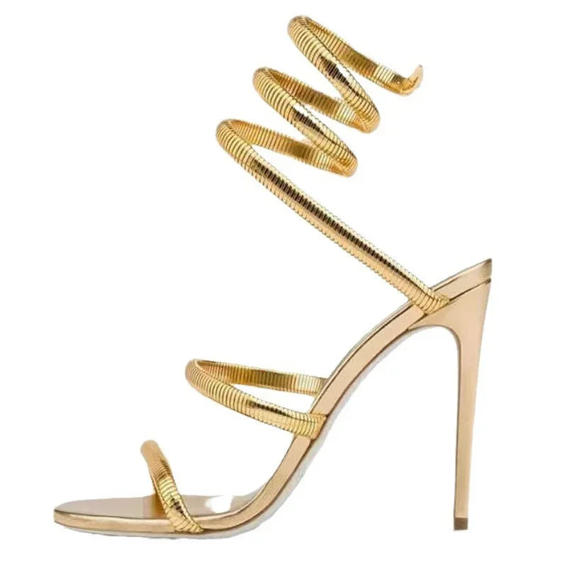 Eilyken Summer Street Style Ankle Strap Open Toe Narrow Band Women Sandals Thin High Heels Stripper Sexy Banquet Shoes Gold Sbc63b7ce23a04762a4e733ffbe60f99eR Swag N Slay LTD