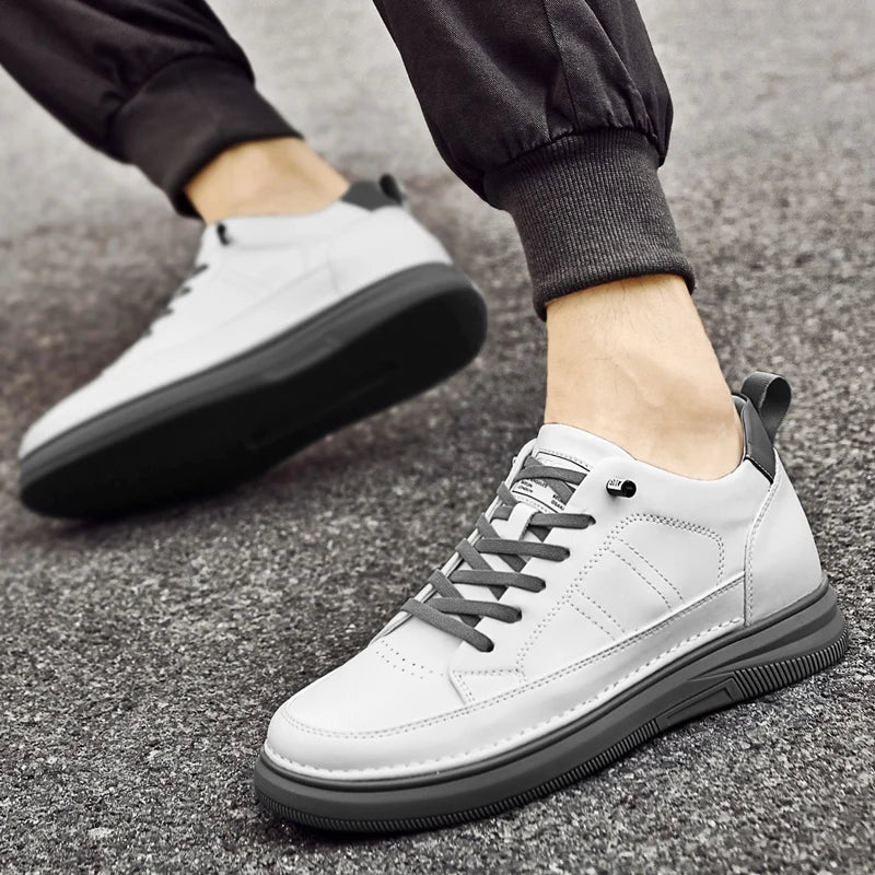 Spring Autumn Men's Inner Heightening Shoes Leather Sports Casual Shoes Invisible Height Increasing Shoes Men Sport Elevator 8CM Sbfad1e481ecf44de999e36fbc542ff26t Swag N Slay LTD