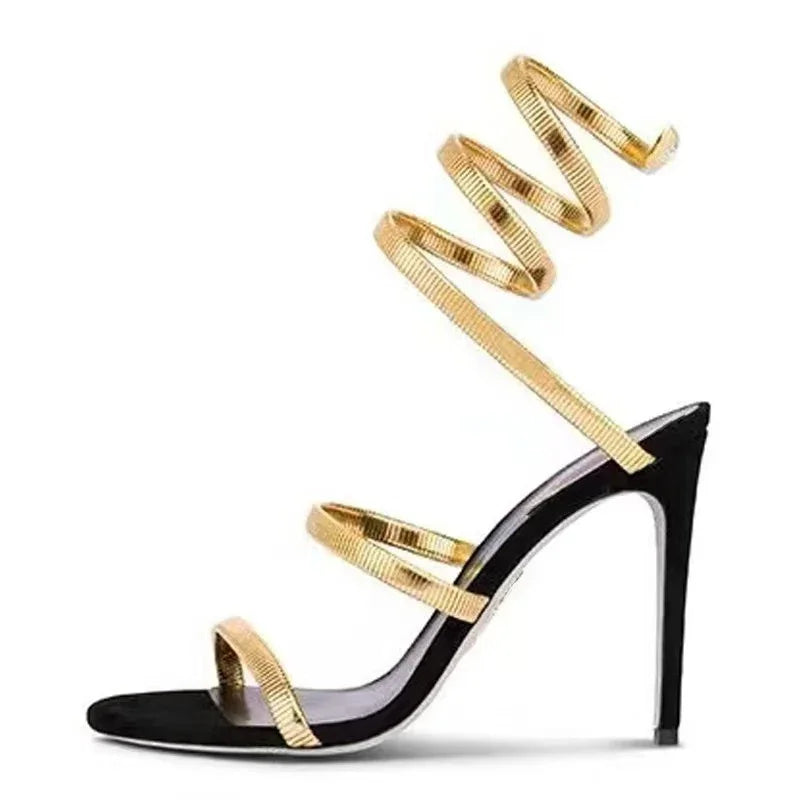 Eilyken Summer Street Style Ankle Strap Open Toe Narrow Band Women Sandals Thin High Heels Stripper Sexy Banquet Shoes Black Sc22d5d3ba9444d6285afe46c507235b8o Swag N Slay LTD