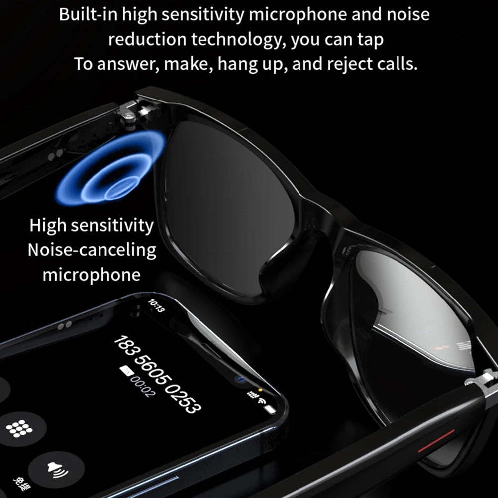 4K HD AI Smart Glasses Chat GPT 100MP Camera Recording Bluetooth Call 260Mah Battery Voice Assistant Control Smart Glasses 2025 Sc65d4730517b4d798dd2de5d4a3465fdX Swag N Slay LTD