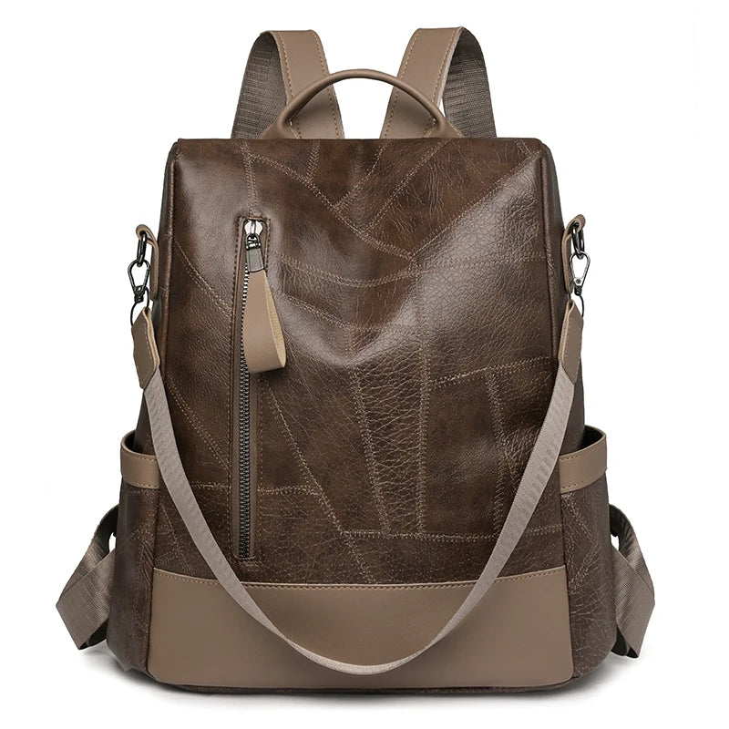 Women's fashionable backpack, shoulder bag, travel multifunctional bag, handbag, handbag, suitable for different scenarios coffee Sc8f0738cb727494b92c2f31b27233a364 Swag N Slay LTD