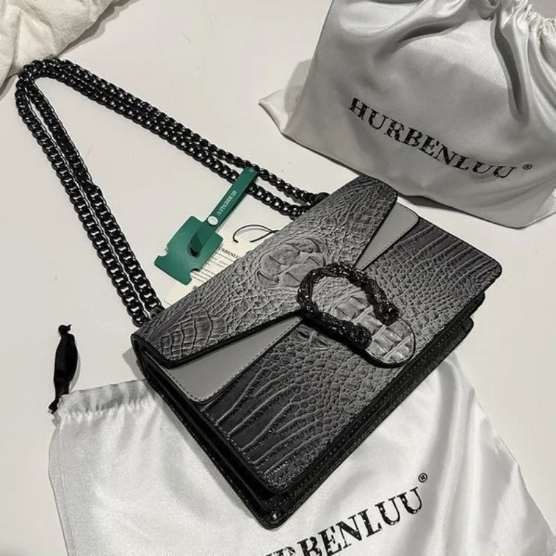 Crocodile Pattern Underarm Bag Dionysus Handbag Texture Niche Chain Slung Shoulder Bag Explosions Fashion Trend Small Square Bag Sc9e04f9ab8db442f8dcbcae7a28a729bb Swag N Slay LTD