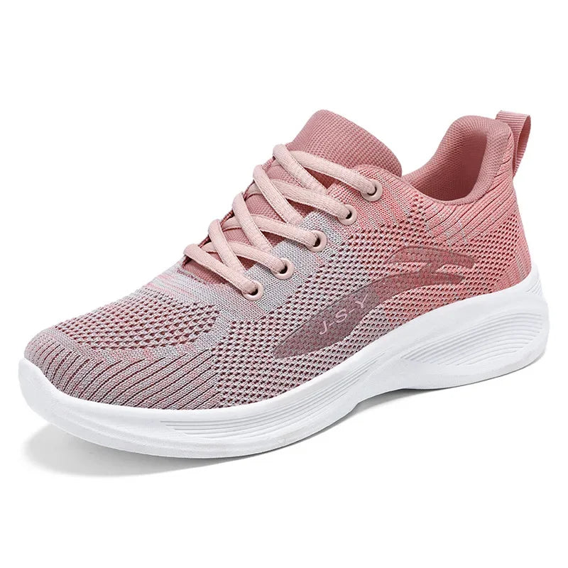 Spring and Autumn Sports Women's Shoes 2025 New Gradient Casual Sports Shoes Mesh Breathable Soft Sole Women's Shoes G-YS89-pink Scc99a74d65c245e18fd8ded5d777da0eU Swag N Slay LTD
