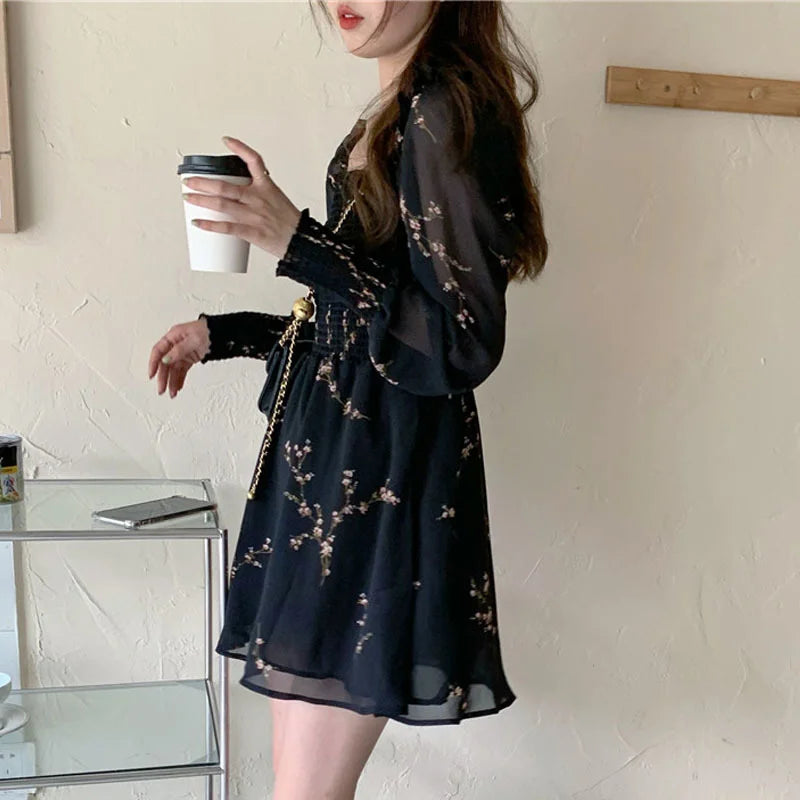 New Summer Womens Sexy Black Dress Vintage Flower Party Dresses Long Puff Sleeve Chiffon Dresses Beach Casual Mini Robe 13676 Sceb4b7e5c44c44dfad9c15676577d3a2U Swag N Slay LTD