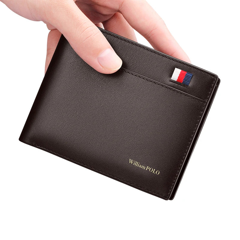 Genuine leather fashionable wallet, men's short high-end card holder, multi-functional personalized coin wallet, card bag Brown Sd01986a993d34a1f8b6a7fec566d54d9V Swag N Slay LTD