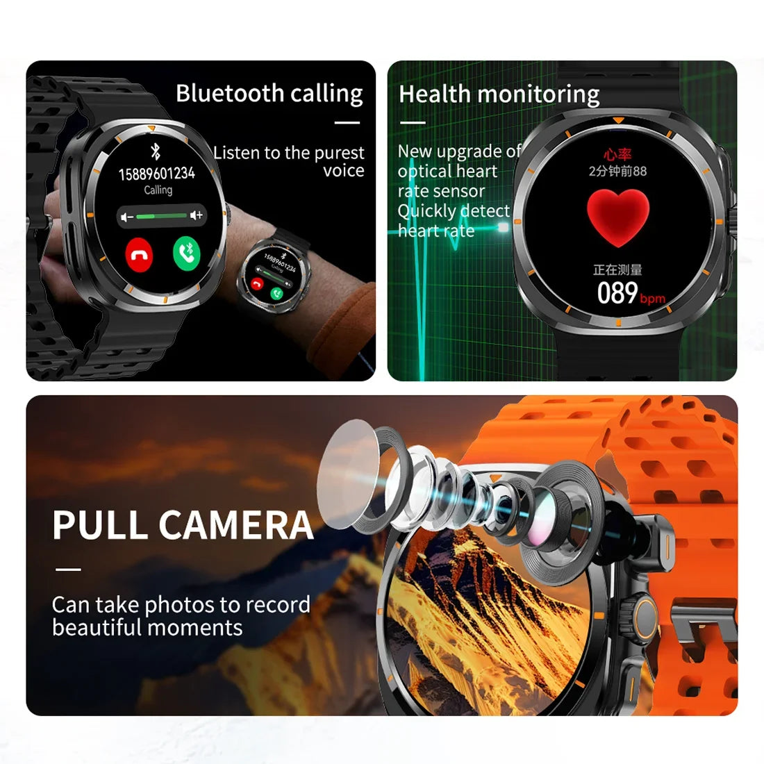 2025 New BW8 Smartwatch 4G Network Android1.51-inch Screen 400mAh Batter Google Play Pedometer Sleep Tracker SIM Card Support Sd3e70bf7cdfc44b4ab711348bd3616e67 Swag N Slay LTD