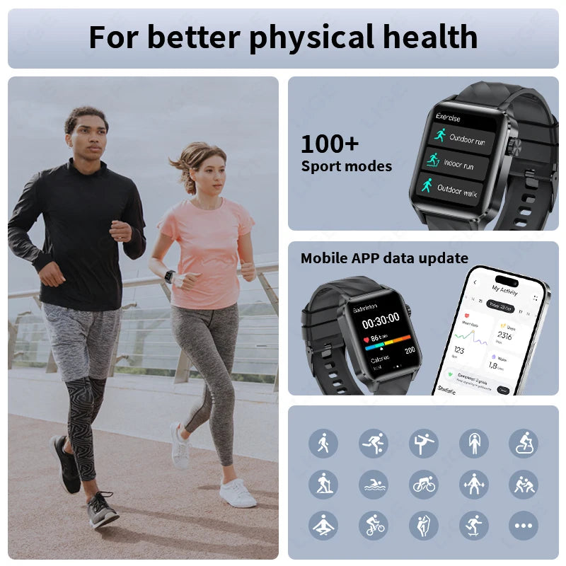 LIGE Men’s Smart Watch Fashion Sports Bracelet Fitness Tracker Health Monitor Bluetooth Call Women's Smartwatch Local Shipping Sd68ec770067146f9b419fc9bddb58f5dA Swag N Slay LTD