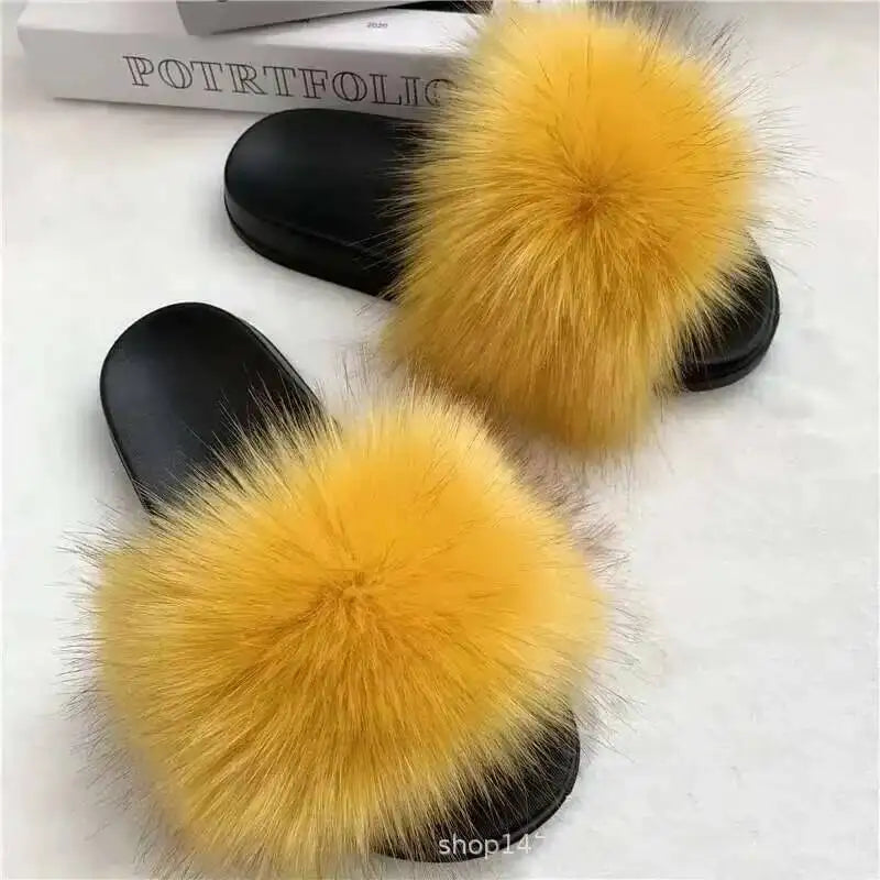 Summer Faux Fur Slippers Women Indoor Furry Fur Slides Female Plush Flip Flops Flats Sandals Casual Fluffy Slipper House Shoes Apricot Sd8d882c8a7e04b4987d090735322691az Swag N Slay LTD