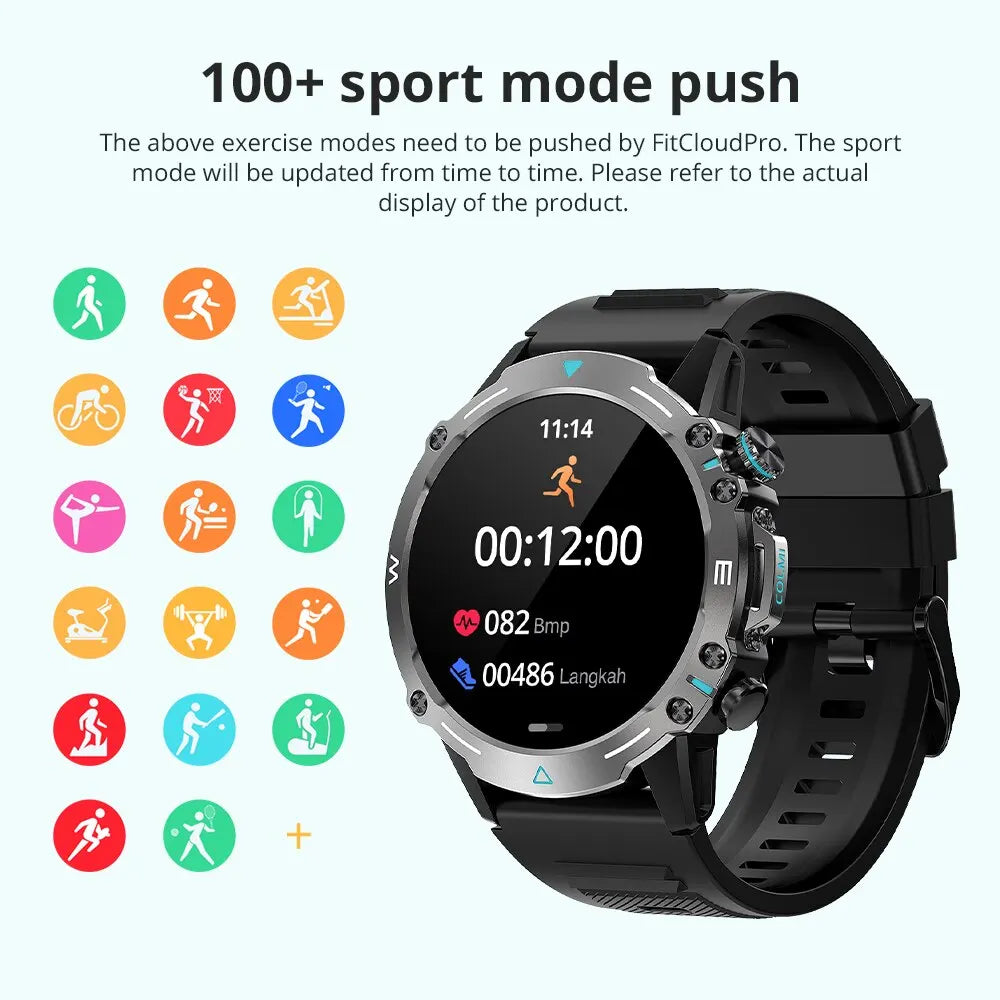 COLMI M42 Smartwatch 1.43'' AMOLED Display 100 Sports Modes Voice Calling Smart Watch Men Women Military Grade Toughness Watch Sd8dfb16e146a44ed9ffd3adfd2131241n Swag N Slay LTD