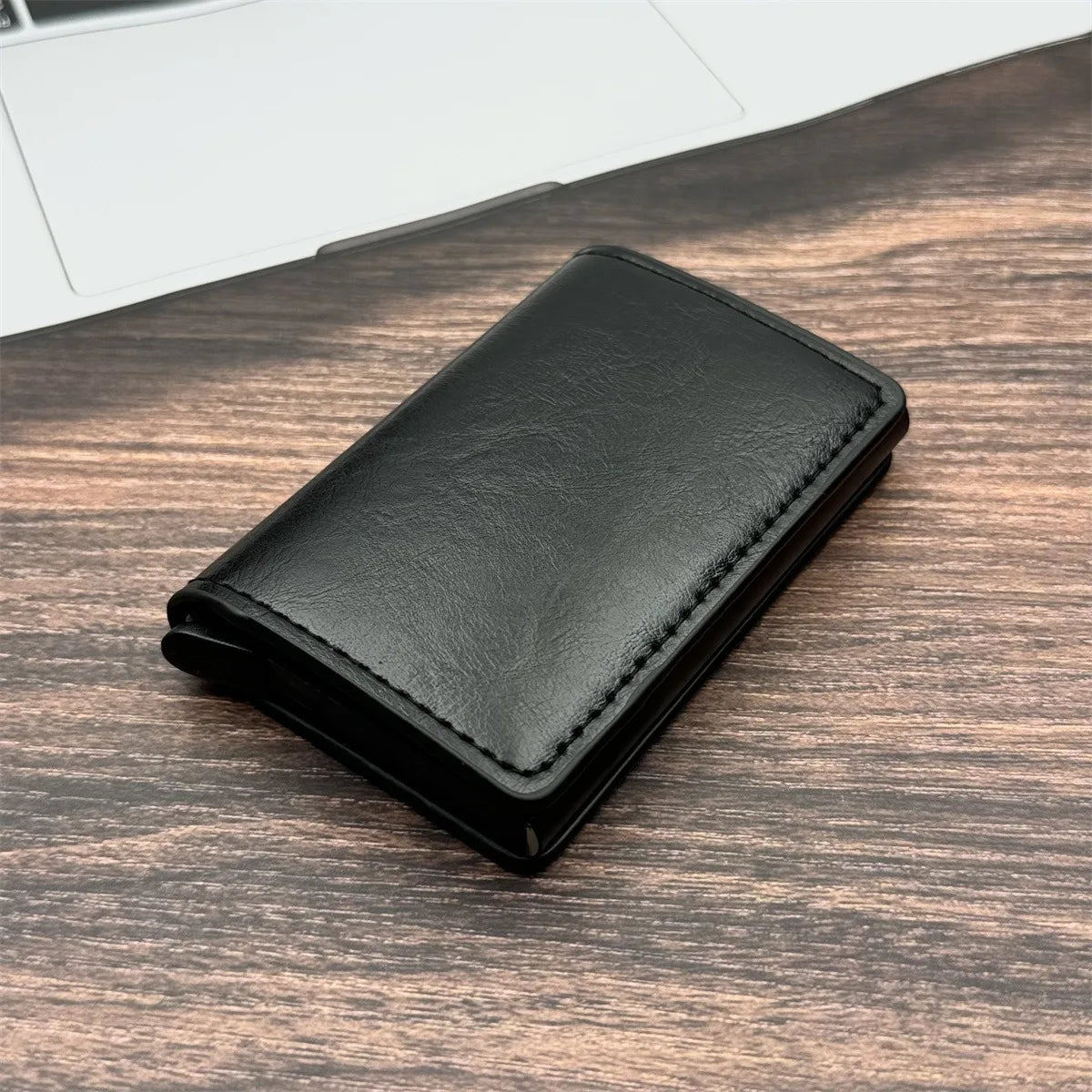Men and women Minimalist RFID Blocking Wallet-Automatic Pop-up Metal Credit Card Holder,Zipper Coin Purse Business Card Wallet black Sdcac400ac5234b198e1239adf5819b53f Swag N Slay LTD