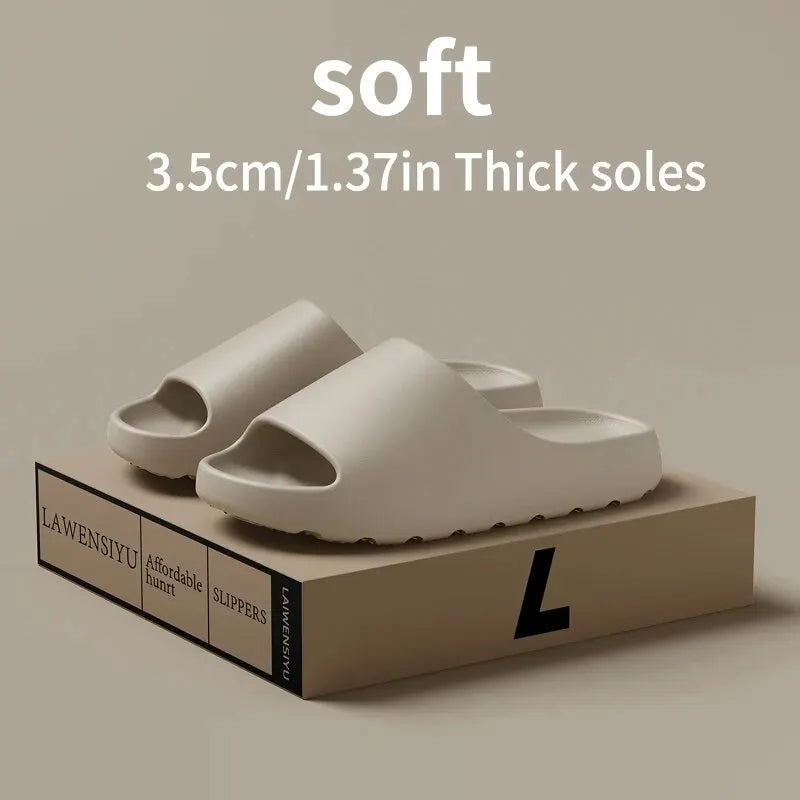 Coconut Slippers Feel like Stepping on Clouds Thick-soled Sandals Summer New Non-slip Wearing Sandals（Shoebox not included） United States Beige Se36ed1f15daa48df9221b5ca71fe6e07r Swag N Slay LTD