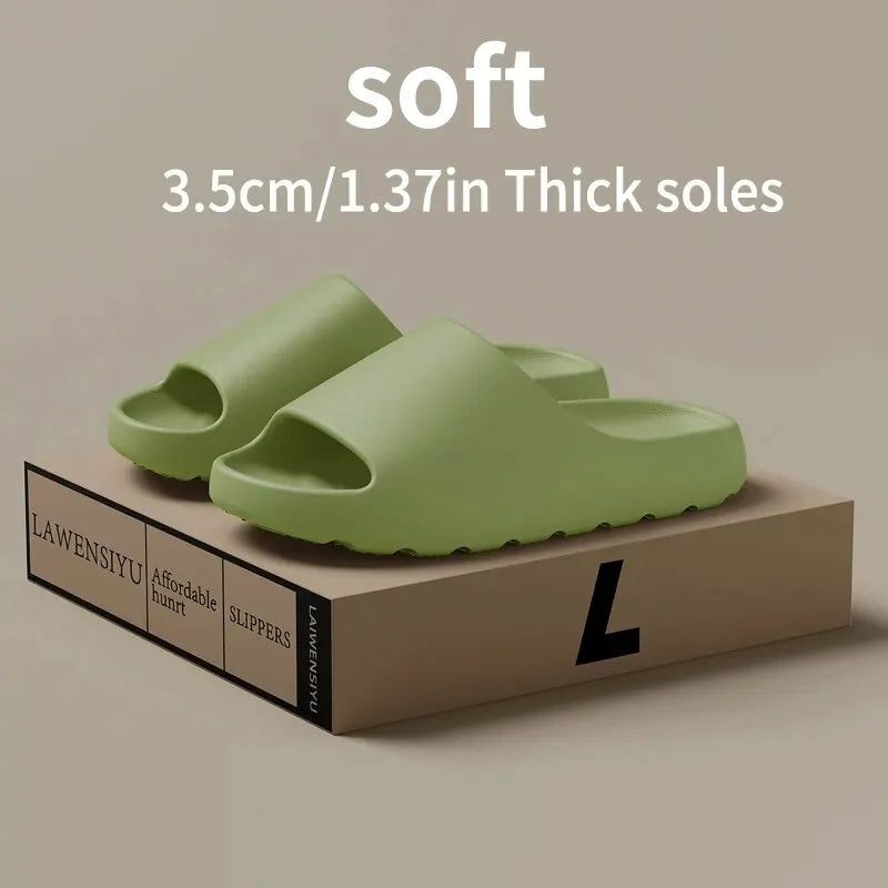 Coconut Slippers Feel like Stepping on Clouds Thick-soled Sandals Summer New Non-slip Wearing Sandals（Shoebox not included） United States green Se57b394942ba488bba0062c8c5c0aac00 Swag N Slay LTD