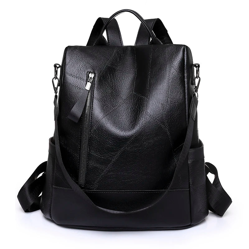Women's fashionable backpack, shoulder bag, travel multifunctional bag, handbag, handbag, suitable for different scenarios black Se6487d9a20cc43338cb6f7fbda3a031aK Swag N Slay LTD