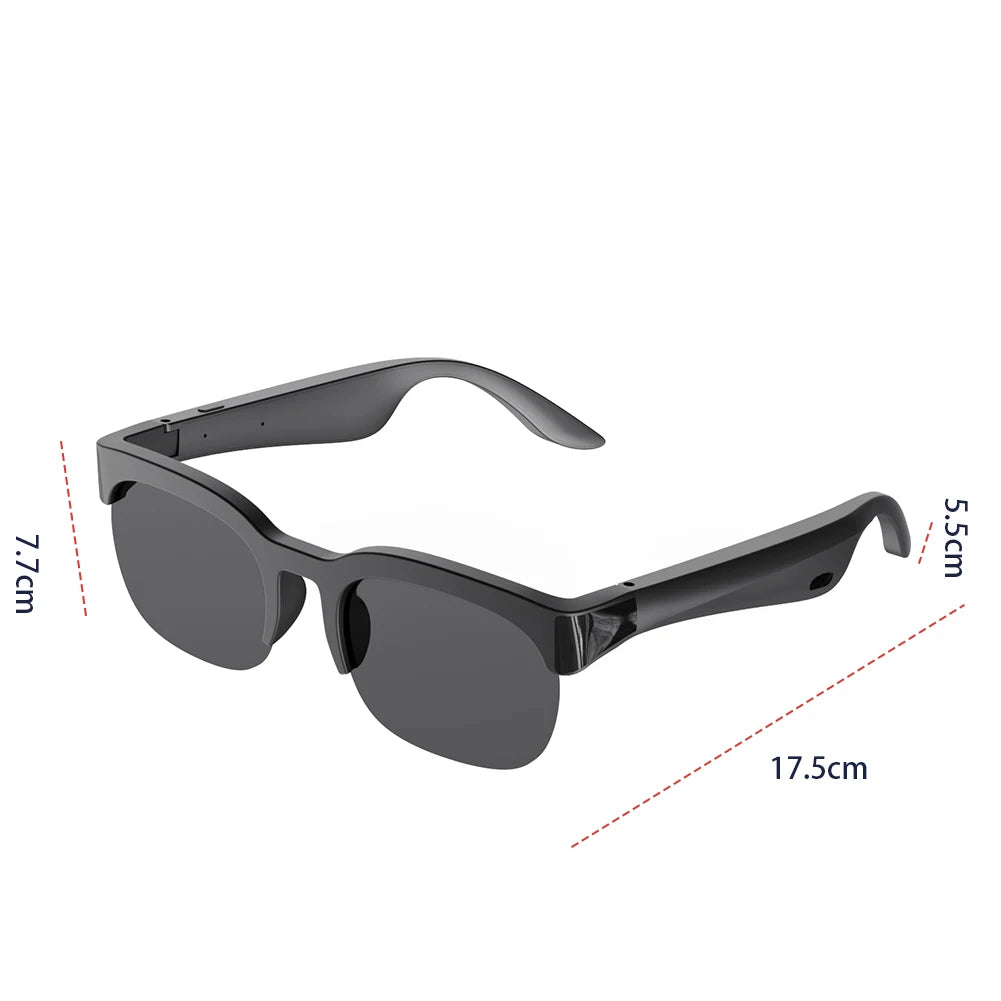 Smart Glasses AI Translator Hands-Free Music & Calls UV Protection BT Sunglasses UV Protection Outdoor Sports Headphones Glasses black Se812e566ca674534805fdb5aeb7618d4K Swag N Slay LTD