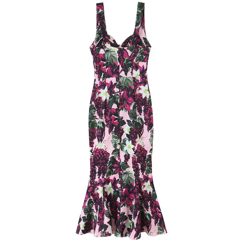 HXAO Womens Print Slip Dresses Summer 2025 Elegant Party Evening Dresses Fruit Print Sleeveless Backless Vestidos Floral Dresses Se9005a3f5c2f40bc844d0f7ca2184990z Swag N Slay LTD