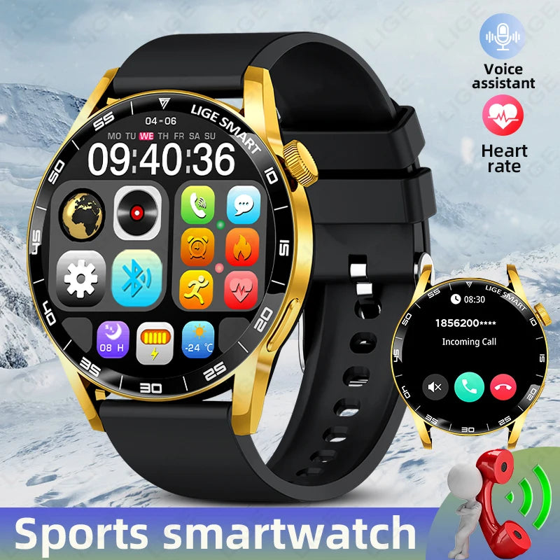 New LIGE Smart Watch Wireless Call Weather Forecast Magnetic Charging Waterproof Music Control Men smart watch For Android IOS Se9dce67a5d4f41fb9629cdb65bc5870dR Swag N Slay LTD