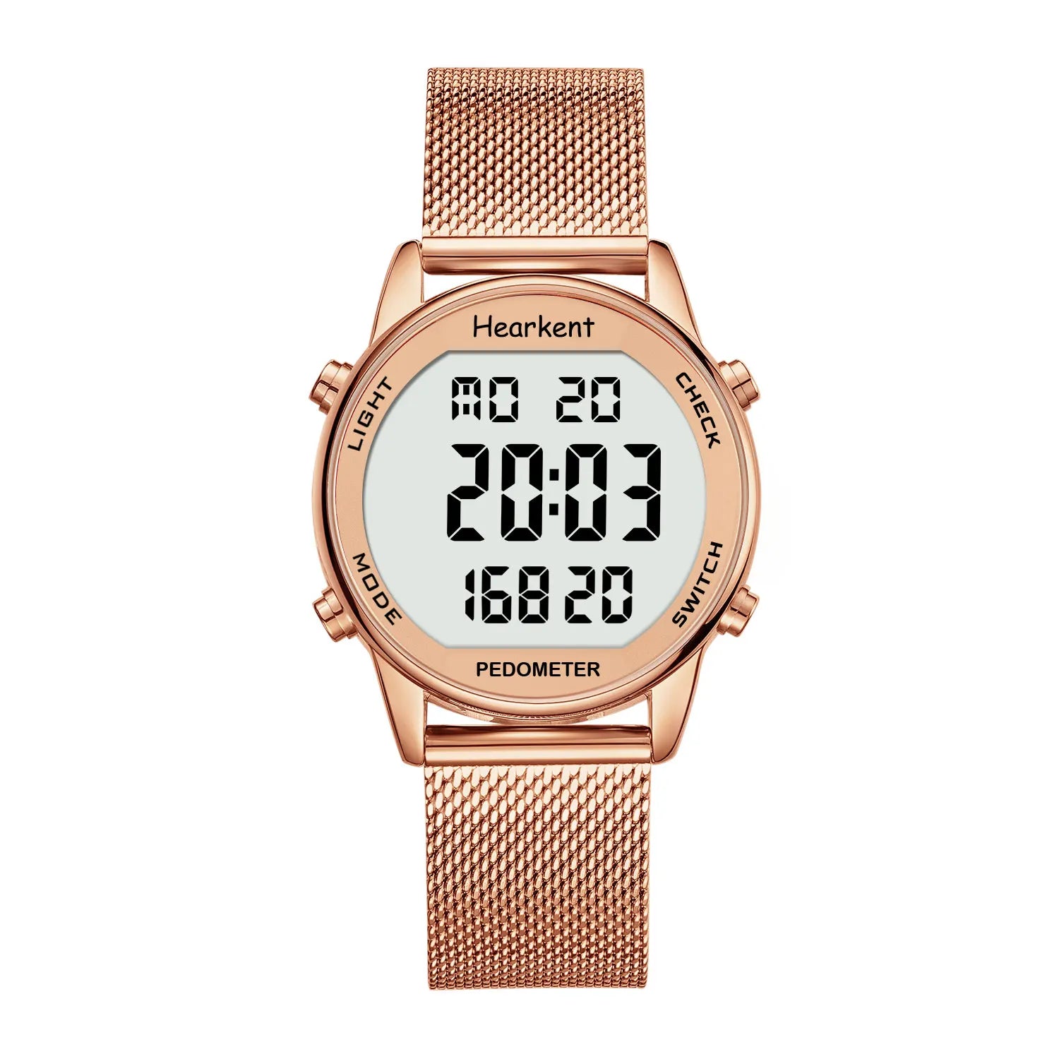 Hearkent Pedometer Watches Sport Step Counter Women's Digital Watches Calories Mile Tracker Waterproof 30M for Walking Running Rose Gold Secdb3111d2ec438cb4d9535b73e6f2bbA Swag N Slay LTD