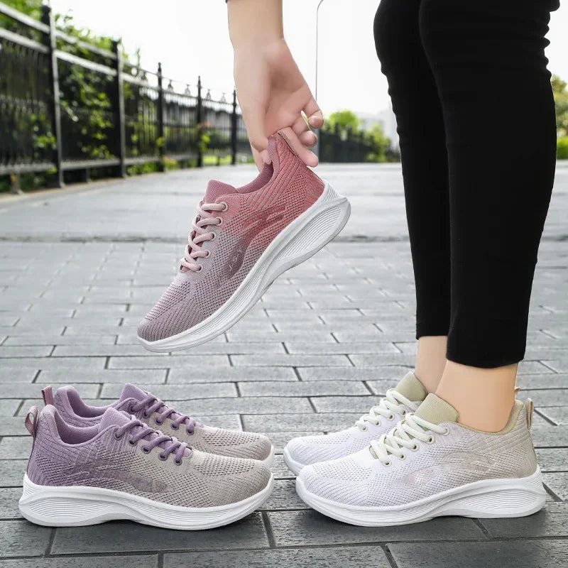 Spring and Autumn Sports Women's Shoes 2025 New Gradient Casual Sports Shoes Mesh Breathable Soft Sole Women's Shoes See686bd13176499f81fcd6655ff079839 Swag N Slay LTD