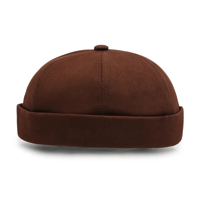 Men Hip Hop Hats Vintage Beanie Hat Summer Adjustable Landlord Hat Trendy Streetwear Docker Cap Women men Brimless Skullies Cap Coffee-1 Sf7a6872c37784c7fbfabd0995282a429P Swag N Slay LTD