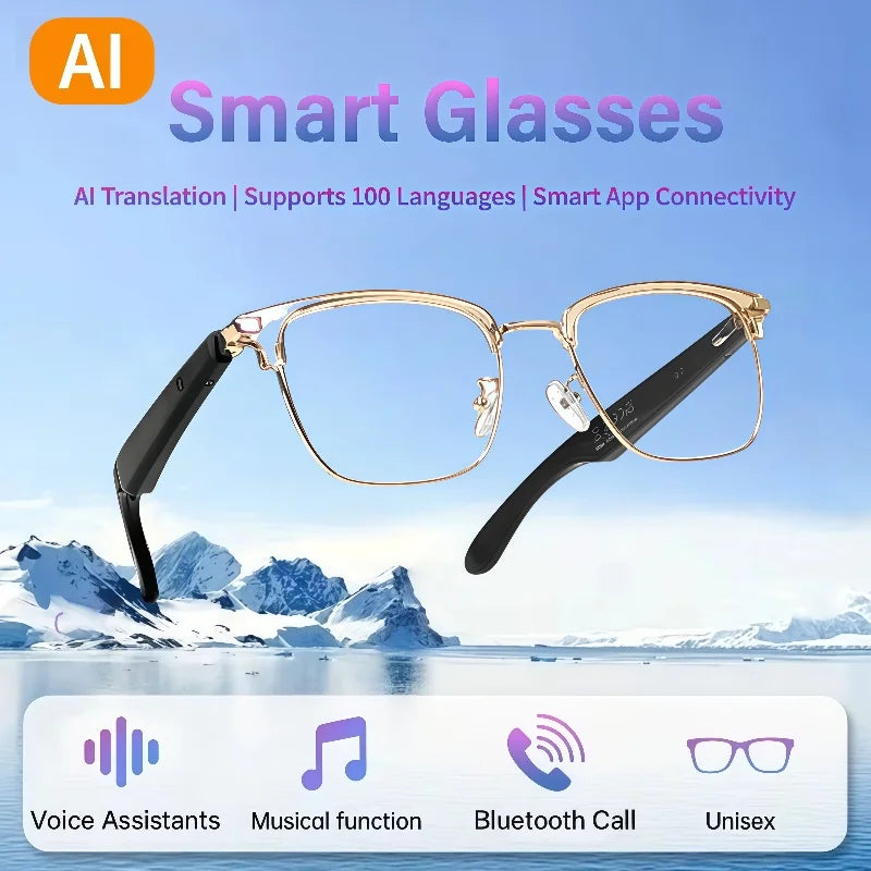 GT-33 AI Smart Glasses HD Bluetooth Calling Voice Assistant Music Player Translate Camera HOT Translation in multiple languages Sf7bf01baf2c04092bcd4a5d1686cf290C Swag N Slay LTD