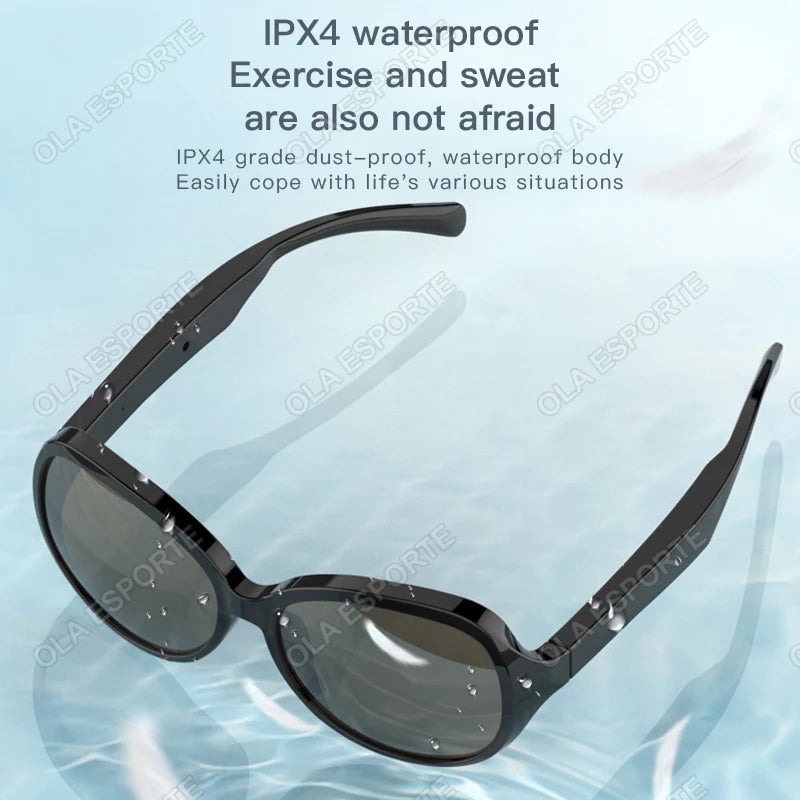 AI Smart Glasses Wireless Bluetooth V5.3 Sunglasses Outdoor Sport Call Music Technology Headphones Suitable Men Women Sunglasses Sf980efd7562f4801983089d4e1d8ffa7D Swag N Slay LTD