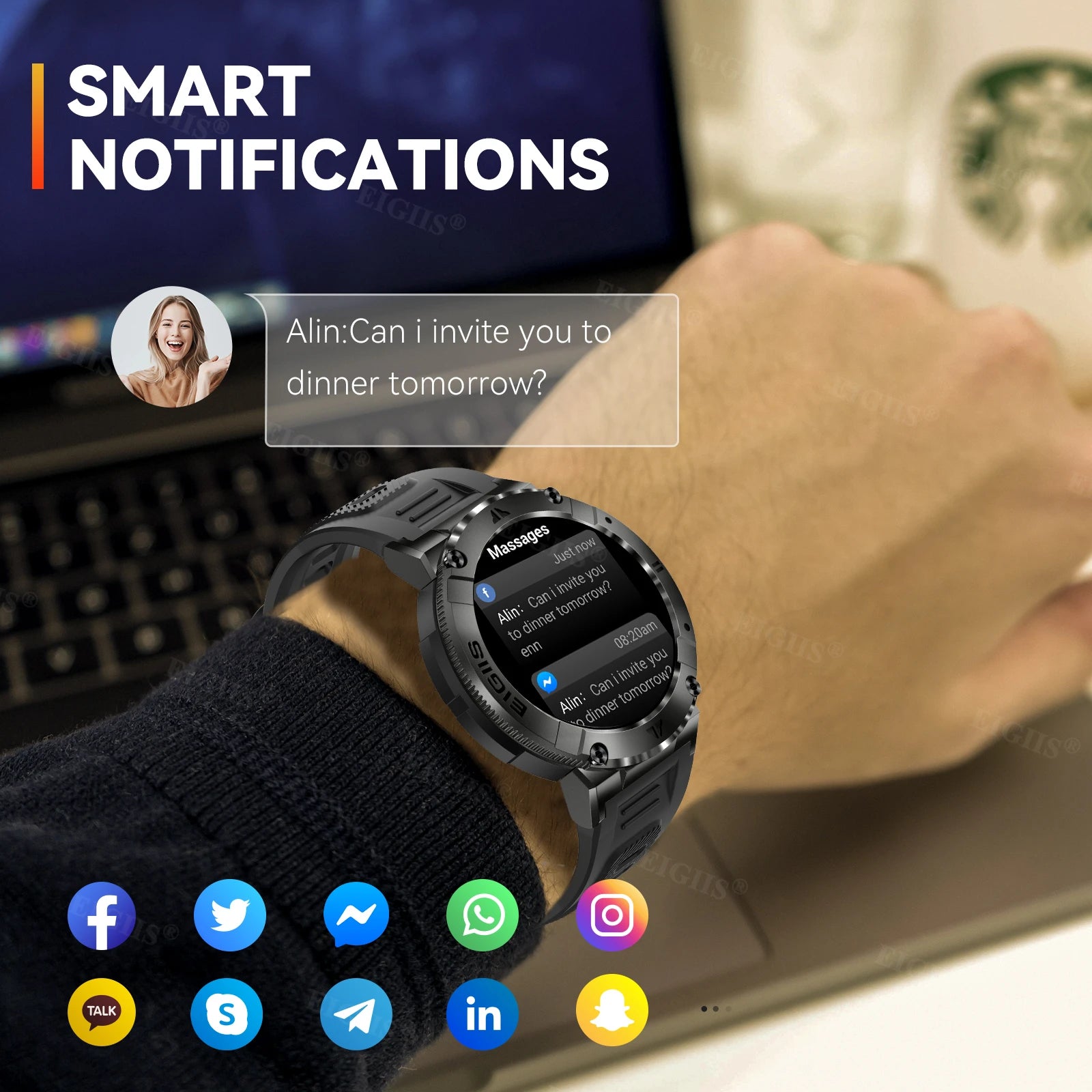 LaNikar Smart Watch Men TFT Display Bluetooth Call Blood Pressure Sport Fitness Health Monitor Custom Dial Waterproof Smartwatch Sfbcbfc627a8140dbb443558f3a31a5fdz Swag N Slay LTD
