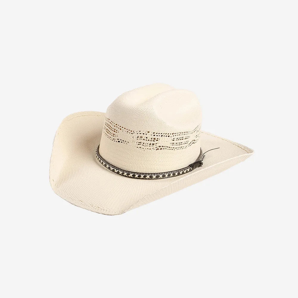 USPOP Spring and Summer Fashion Hardened Large Brim Woven Cowboy Hat Straw Sun Hat 5335C-Beige 56-58cm Sfbf6edc5f05f402e88c2d8f557b01713j Swag N Slay LTD