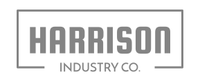 Harrison Industry Co. logo in black and white